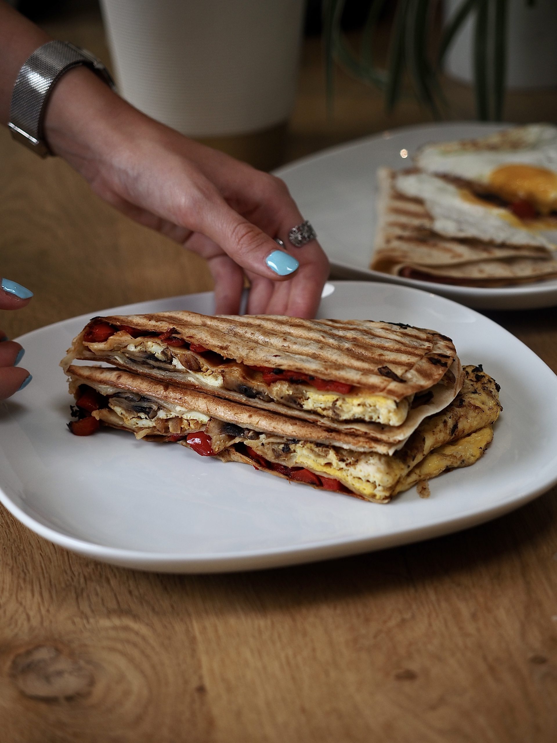 Wrap chaud à l'omelette, par Victoria TRA, Le Cabinet Sportif